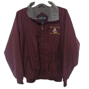 VTG 90s Luna Pier Santa Clara Valley USA Wrestling Fleece lined Jacket Mens L